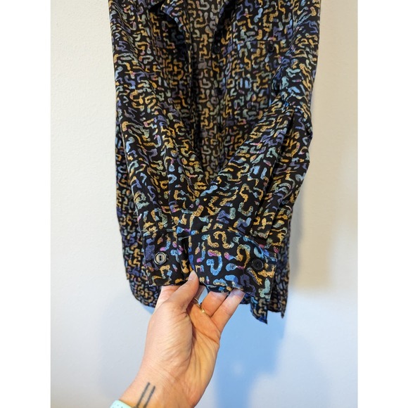 Vintage Y2K Retro Skater Oversized Button Down Collared Shirt, Christie & Jill - Picture 5 of 6